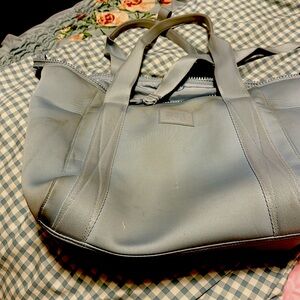 Dagne Dover baby blue medium duffel bag